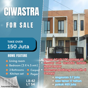 Rumah minimalis 2LT Ciwastra dekat Summarecon Bandung Take Over Kredit