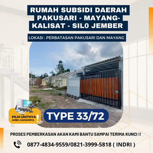 Rumah Subsidi Jember Timur Daerah Pakusari Kalisat & Mayang type 33/72