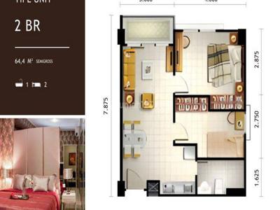 Apartemen 2 BR Di Silkwood Residence Alam Sutera Siap di Huni