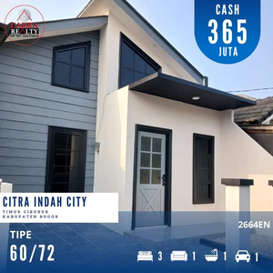 2664.Rumah Modern 3 Kamar Tidur di Citra Indah Jonggol Cibubur