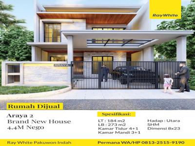 Brand New House Rumah Dijual Araya Surabaya