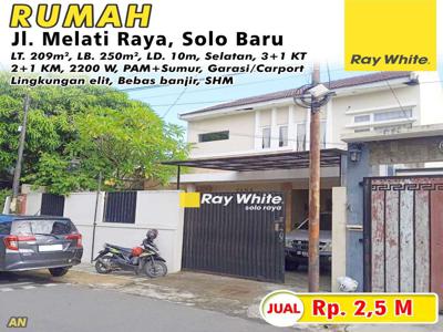 Dijual Rumah Jl. Melati Raya, Solo Baru