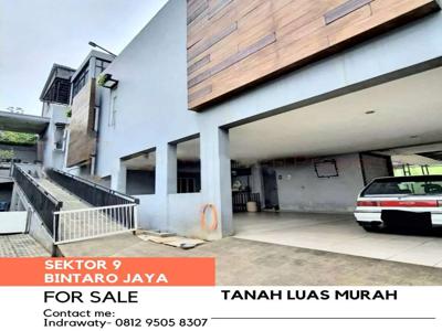 Dijual Rumah Murah Tanah Besar di Sektor 9 Bintaro