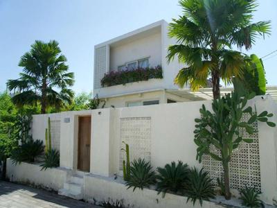 Freehold a modern minimalist house with a view of the rice fields