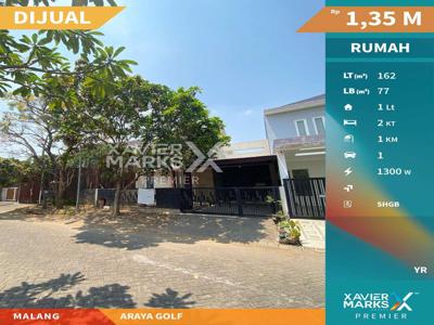 J129 Rumah Area Exclusive Cluster Siap Huni di Araya Malang