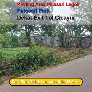 Kavling Murah Area Palasari Dekat Exit Tol Cicayur Terima Pecah SHM
