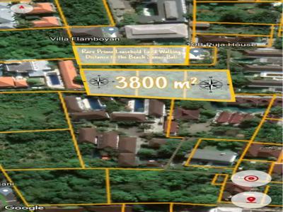 Rare Prime Leasehold Land Walking Distance to the Beach Sanur Bali