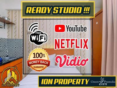 READY APARTEMEN GREEN PRAMUKA SQUARE FREE NETFLIX + AC DINGIN