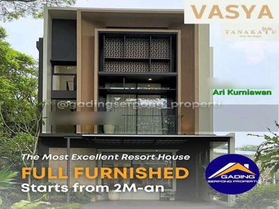 Rumah 3lantai full furnish BSD Vasya Tanakayu 2,9m DP nol langsung kpr