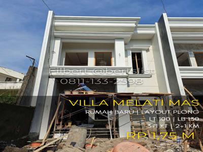 Rumah baru 100m2 cantik di Villa Melati Mas Serpong