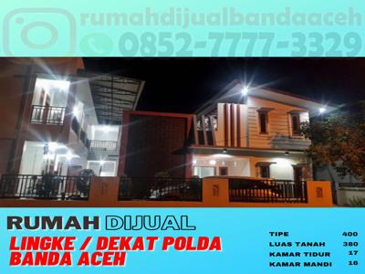Rumah mewah di Banda Aceh lengkap dengan kosan daerah Lingke samping P
