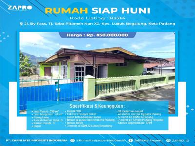 Rumah Siap Huni Dekat Pusat Kota & Industri Padang