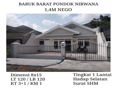 Rumah Surabaya Timur Baruk Pondok Nirwana Dkt Tenggilis Panjang Jiwo