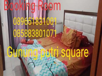 Sewa Harian Unit Singgah Apartement Gunung Putri Square nyaman dan ok