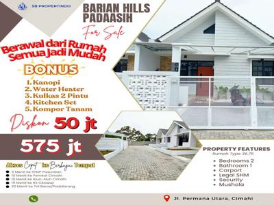 Special Harga Miring Rumah Barian Hills Diskon 50jt, Dkt Pemkot Cimahi