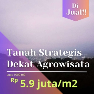 Tanah 0 Jalan Dekat Kusuma Agro Wisata Kota Batu