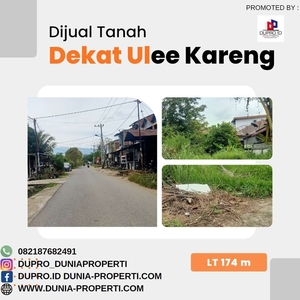 Tanah dijual Dekat Sp 7 Ulee Kareng Banda Aceh dengan LT 174 m