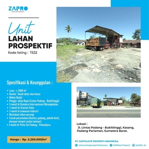 Tanah/Lahan Pinggir Jalan Raya (Cocok untuk Kantor, gudang, pabrik kec