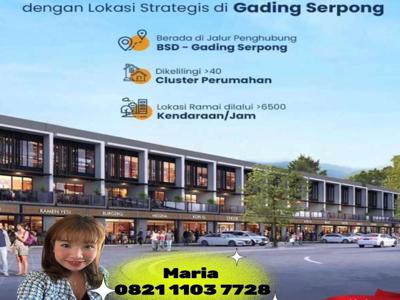 RUKO KAWASAN RAMAI PUSAT GADING SERPONG HAMPTON AVENUE