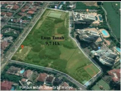 Tanah 9,7 Ha, Rp 1,455 T, Pondok Indah, Jakarta. WA Nol8589Nol58634Nol
