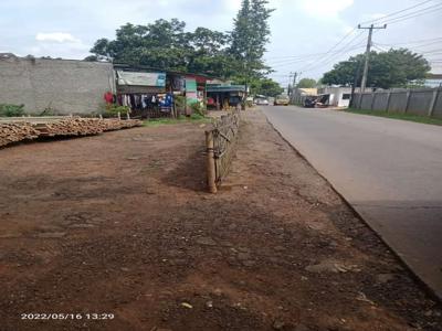 Tanah di setu burangkeng pinggir jln raya akses 40 feet