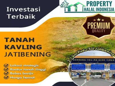 Tanah Kavling Murah LT. 105 m2 Jatibening Pondok Gede Surat SHM IMB