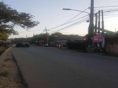 Tanah pinggir jalan utama di Serua Sukamulya Raya Ciputat 879m2