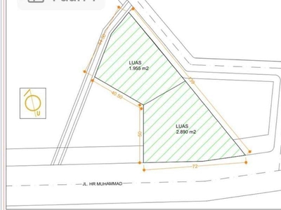 Tanah Luas HGB di HR Muhamad Nol Jalan Raya Siap Bangun