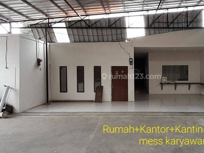 Disewakan dijual Lahan +bangunan Gudang Rumah Tinggal