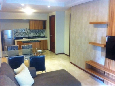 garden house 2 BR furnish lantai dasar Apt. Royal mediterania garden