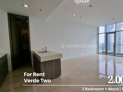 Rent Verde Two, Kuningan, 2 Bedroom + Maid, 171 M2, Mid Floor, Unfurnished