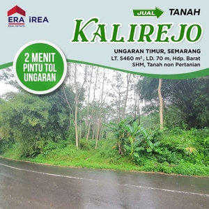 Tanah dijual di Jl Kalirejo Ungaran Dekat Exit Tol