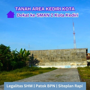 Tanah Pekarangan di Kediri Dekat SMK PGRI 1 Kota Kediri