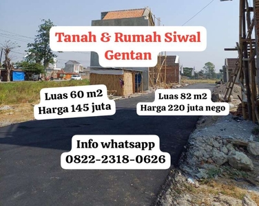 Tanah Siwal Baki Tanah Gentan Sukoharjo Tanah Solo Kavling Solo