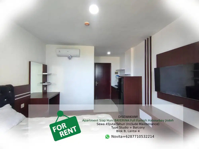 Apartment Siap Huni BAYERINA Full Furnish Habourbay Jodoh