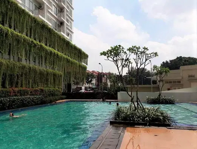 Dijual Apartment Altiz Bintaro, View Pool, Lantai Rendah, Full Furnish