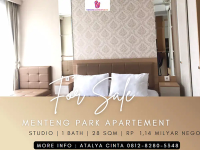 Dijual Apartment Menteng Park Type Studio Full Furnished