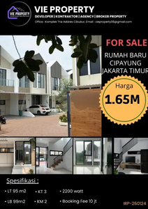 Dijual Cepat Rumah Baru minimalis di Cipayung