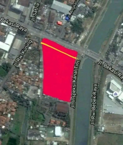 DIJUAL LAHAN HARGA DIBAWAH NJOP DI PINGGIR JALAN UJUNG MENTENG JAKTIM