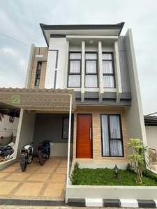 dijual rumah new row jalan 8 meter full bata merah di ciledug