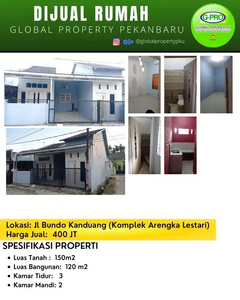 Dijual Rumah Tengah Kota Arengka, Siap Huni