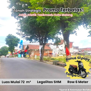 Dijual Tanah Nol Jalan Tasik Madu Kota Malang Dekat Kampus ITN 2