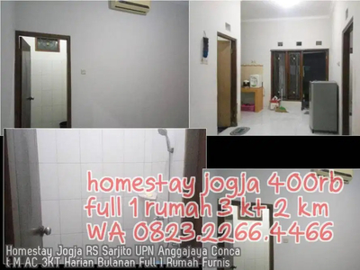 Homestay Jogja RS Sarjito UPN Anggajaya Concat M AC 3KT Harian Bulanan