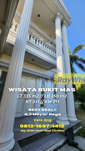 Dijual Murah!! Luas 335m2 cuma 4Man! Dijual Rumah Siap Huni Wisat