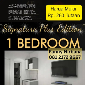 Rp.263 Juta, Apartmen Studio Full Furnished Di Pusat Kota Surabaya