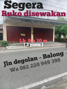 Ruko disewakan cepat murah 2 pintu pakem, uii