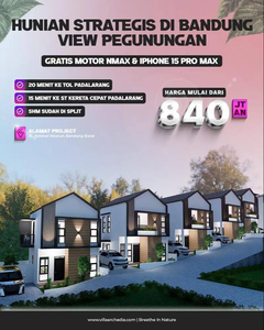 Rumah 2 Lantai Premium di Cisarua di Kawasan Wisata Lembang
