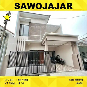 Rumah Baru 2 Lantai Luas 98 di Tondano Sawojajar 1 kota Malang _ 06C