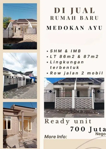 Rumah Baru Istimewa Siap Huni Lokasi Medokan Ayu Surabaya Timur