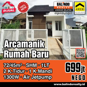 Rumah Baru Siap Huni Arcamanik 600 jutaan